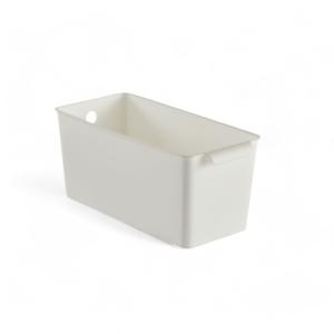 Panier de rangement plastique  28x13cm Blanc