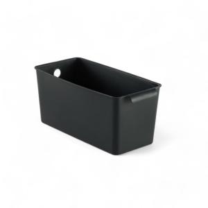 Panier de rangement plastique  28x13cm Noir