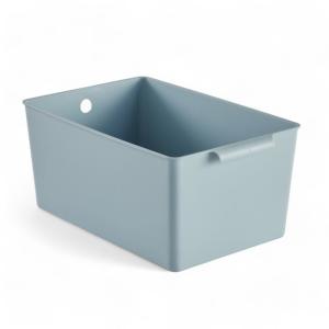 Panier de rangement plastique  34x15cm Bleu