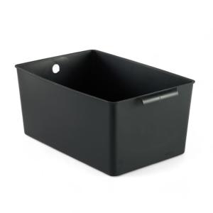 Panier de rangement plastique  34x15cm Noir