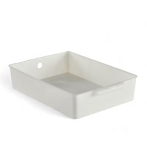 Panier de rangement plastique  34x24cm Blanc