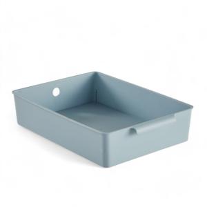 Panier de rangement plastique  34x24cm Bleu
