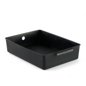 Panier de rangement plastique  34x24cm Noir