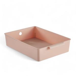 Panier de rangement plastique  34x24cm Rose