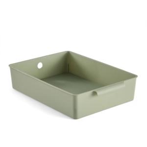 Panier de rangement plastique  34x24cm Vert