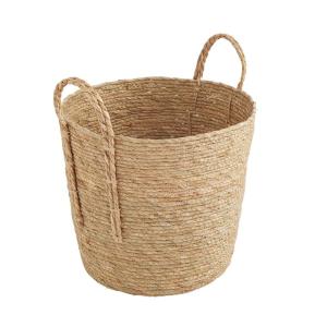 Panier de rangement poignées en jonc de mer naturel 33 x 33…