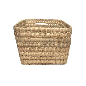 Panier de rangement rectangle  osier naturel 24 x 37