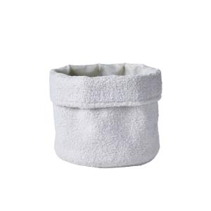 Panier de rangement rond  21x17 cm Blanc