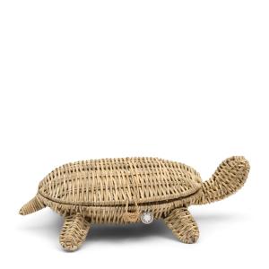 Panier de rangement  tortue, en rotin