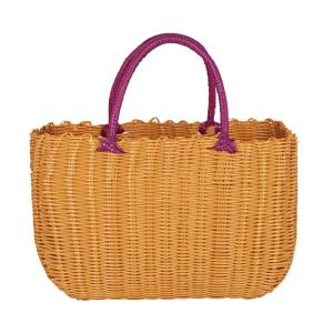 Panier de rangement violet et jaune