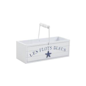 Panier en bois les flots bleus