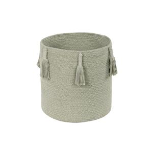 Panier en coton olive Ø30x30
