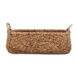 Panier en feuille de bananier et en fer D56