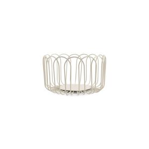 Panier en fil gris en métal 19xh10cm
