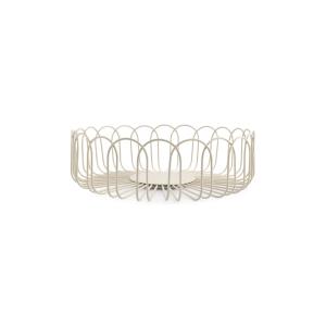 Panier en fil gris en métal 26,5xh7,5cm