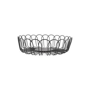 Panier en fil noir en métal 26,5xh7,5cm