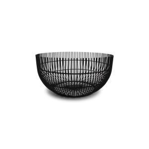 Panier en fil noir en métaux 30xh9,5cm