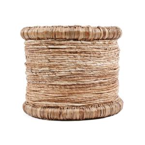 Panier en jacinthe d’eau et feuille de bananier 38x38x34 cm…