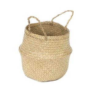 Panier en jonc de mer naturel H26cm