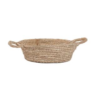 Panier en raphia naturel 38x38x17 cm