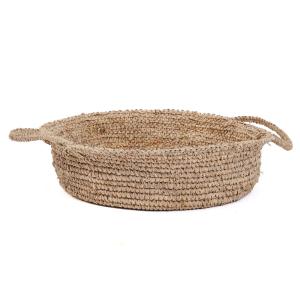 Panier en raphia naturel 43x43x21 cm