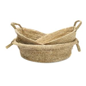 Panier en raphia naturel moyen