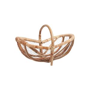 Panier en rotin et grillage