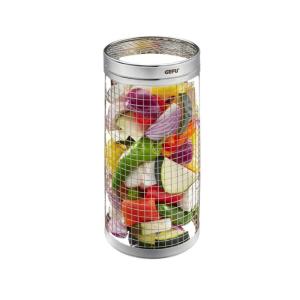 Panier en rouleau Inox Argent 3x9x9 cm