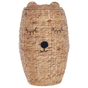 Panier enfants ours en peluche osier naturel