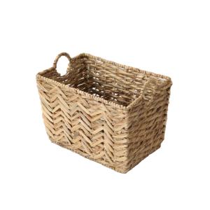 Panier haut en jacinthe d'eau moyen modèle - H32 cm