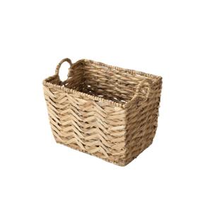 Panier haut en jacinthe d'eau petit modèle - H30 cm