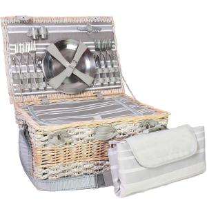 Panier pique-nique Napoléon gris 6 personnes