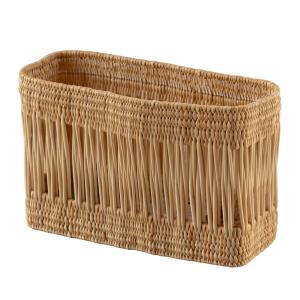 Panier porte-revues ou courriers osier naturel 40 x 15