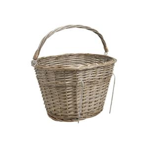 Panier pour vélo en osier gris osier gris