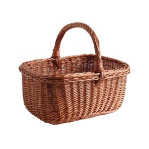 Panier rectangulaire en osier buff rectangulaire