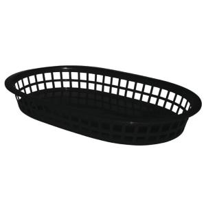 Panière alimentaire ovale noire polypropylène 275 mm   lot…