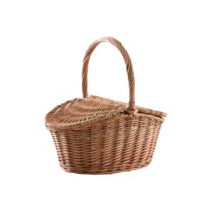 Paniers 2 couvercles en osier clair