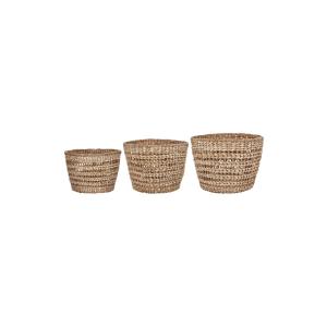 Paniers en fibres naturelles clair ( Lot de 3 )