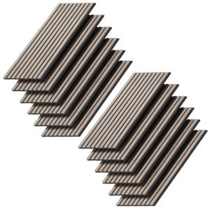 Panneau acoustique 12 pièces Marron 120x40cm