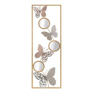 Panneau décoratif 3D papillons et miroirs en métal doré 31x…