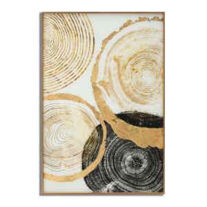 Panneau en verre abstrait avec Cadre photo multicolore 80x3…