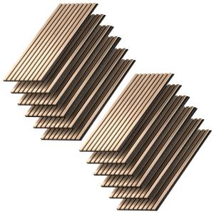 Panneau mural 12 pièces Chêne 120x40cm