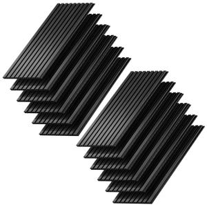 Panneau mural 12 pièces Chêne noir 120x40cm