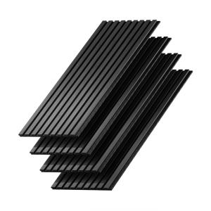 Panneau mural 4 pièces Chêne noir 120x40cm