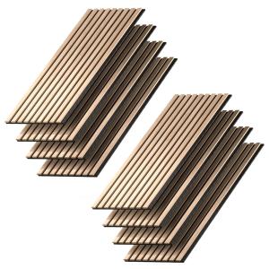 Panneau mural 8 pièces Chêne 120x40cm