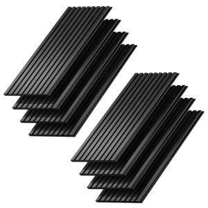 Panneau mural 8 pièces Chêne noir 120x40cm