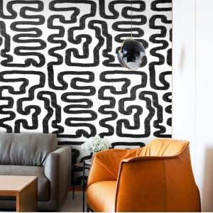 Papier Peint Abstrait,papier écologique fin,200x280cm,8 feu…