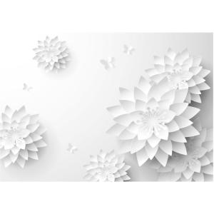 Papier peint adhésif Fleurs orientales 343 x 245 cm