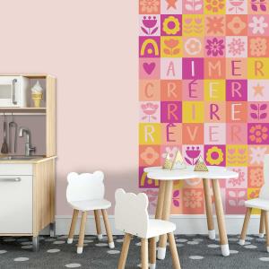 Papier peint aimer et rire 156x270 cm