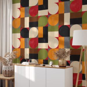 Papier Peint Bauhaus,papier écologique fin,200x280cm,8 feui…